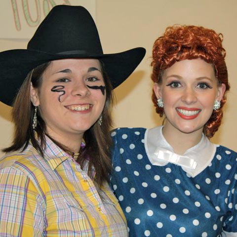 Lucy (Alison Bragdon) & Calamity Jane (Megan McEntire)