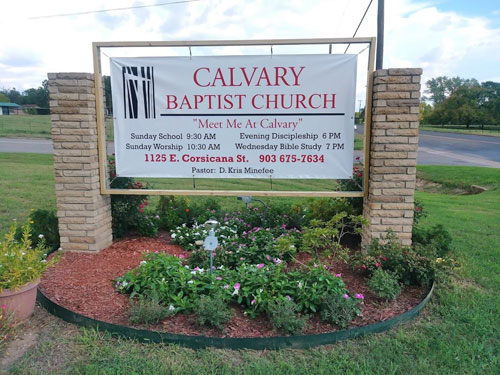 Calvary Baptist Church Sign